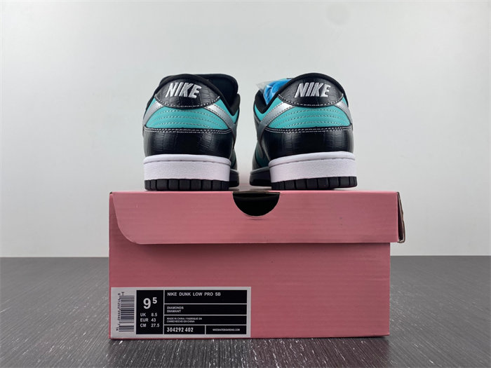 nike sb dunk low Di*m*nd s*pply co. aqua blue 304292-402