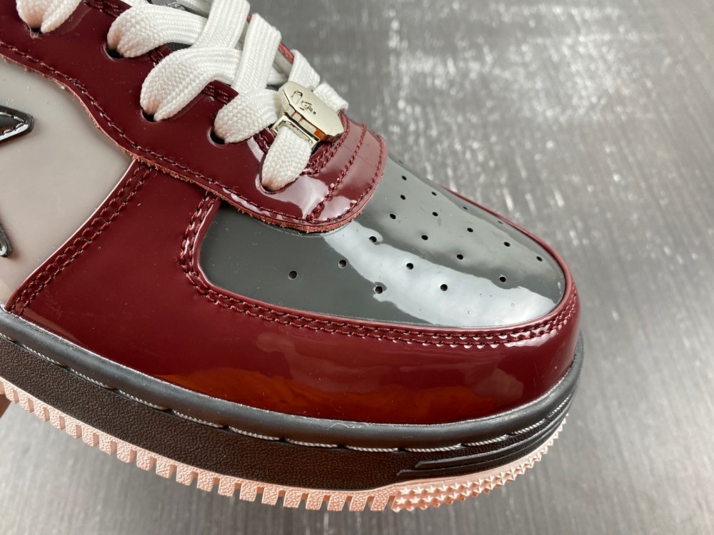 A Bathing Ape Bape Sta Nostalgic Burgundy Grey