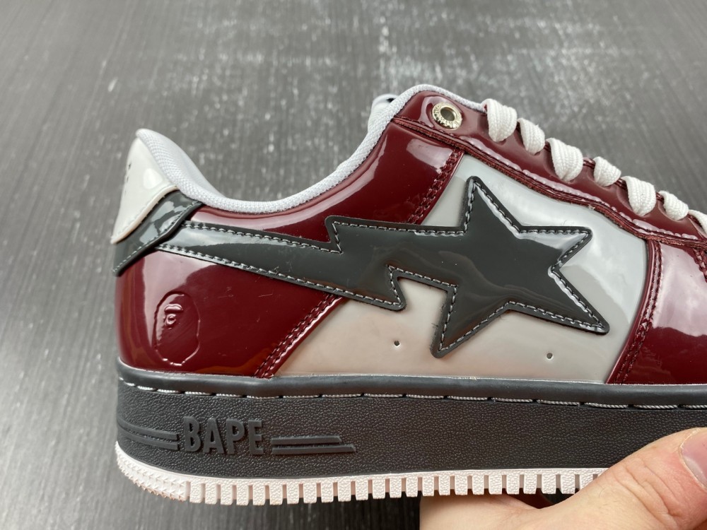 A Bathing Ape Bape Sta Nostalgic Burgundy Grey
