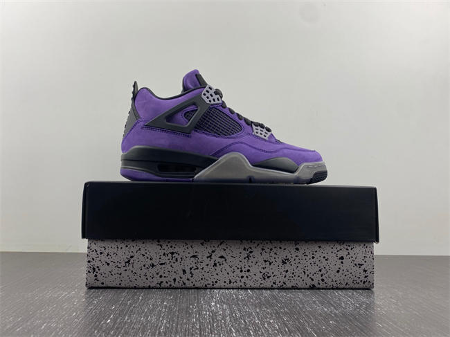 Jordan 4 Retro Travis Scott Purple  766296 LN4